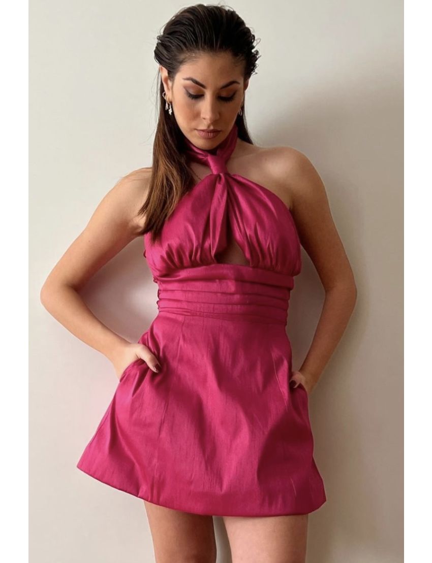 VESTIDO JIJIL AB412 FUXIA