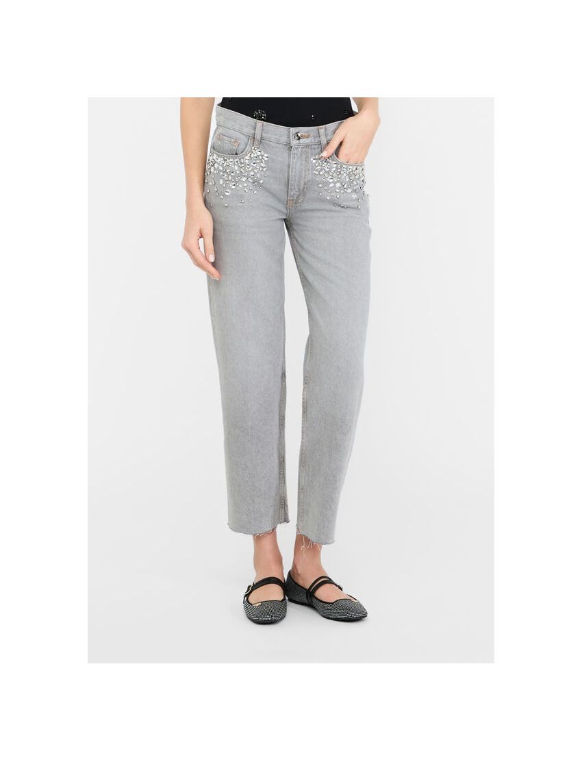 CALÇAS DENIM UF5115 CINZA