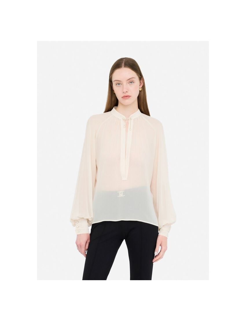 BLUSA CF5303 GEORGETTE C/