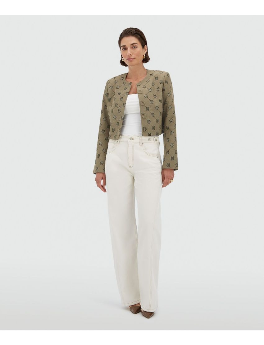 BLAZER CROP REMI PRINT LO