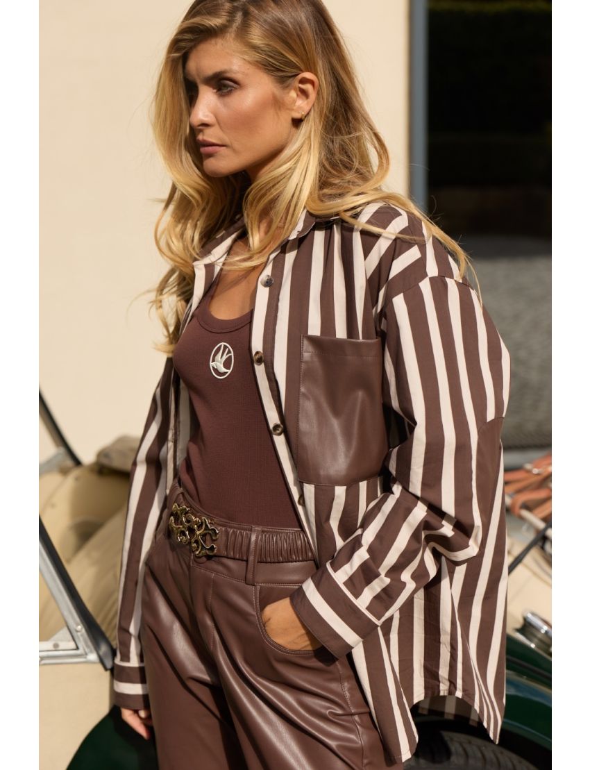 CAMISA 5714 CAFFE RISCAS 