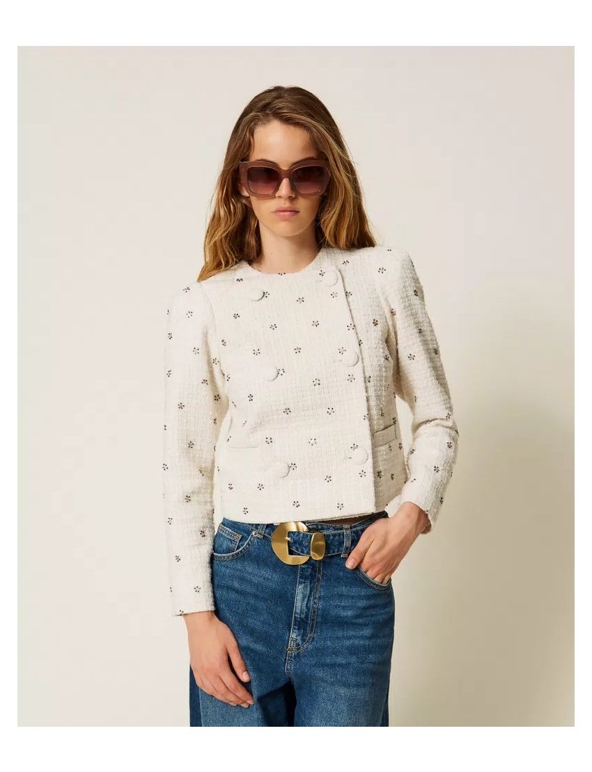 CASACO CROP AP2131 BOUCLÉ