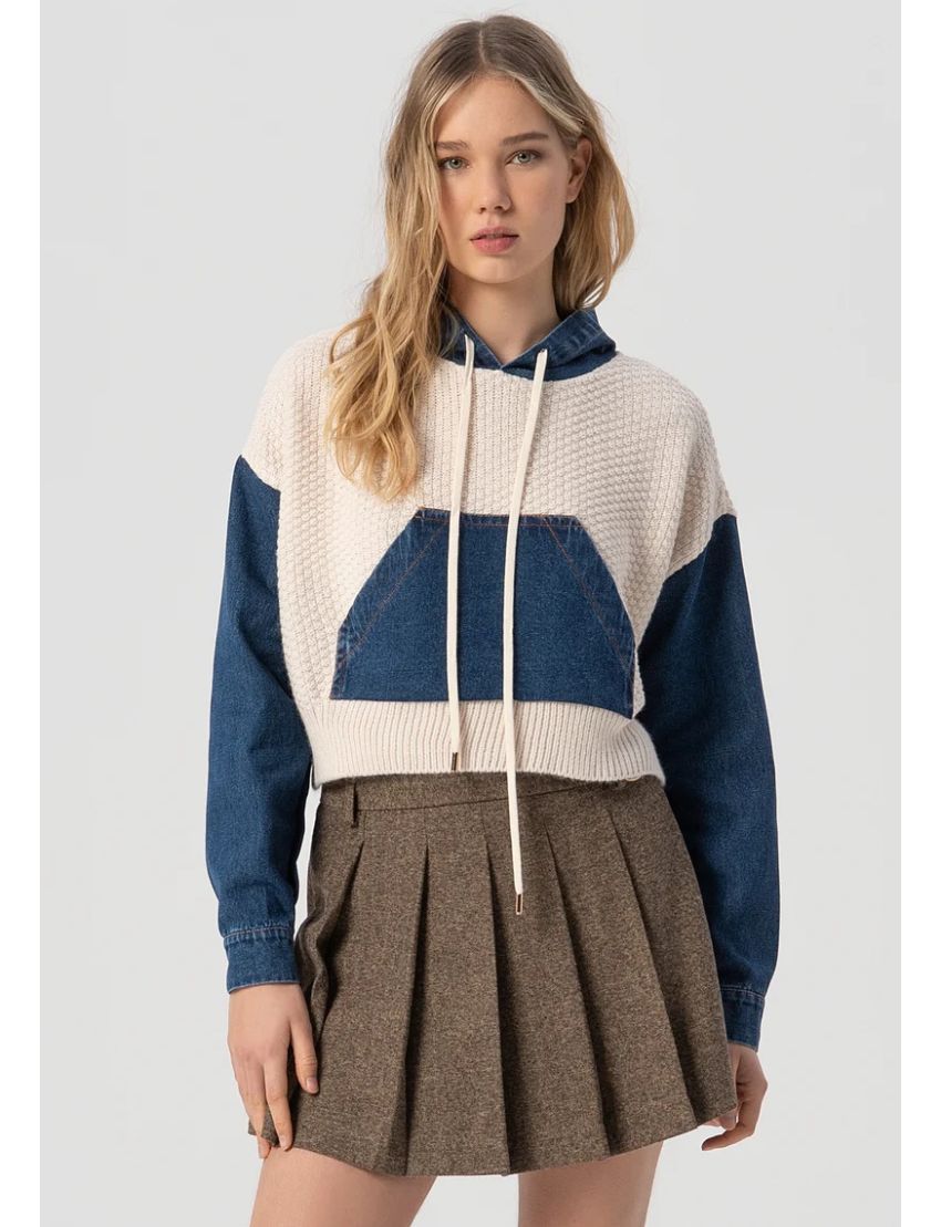 SWEAT CROPPED WT7017 CROC