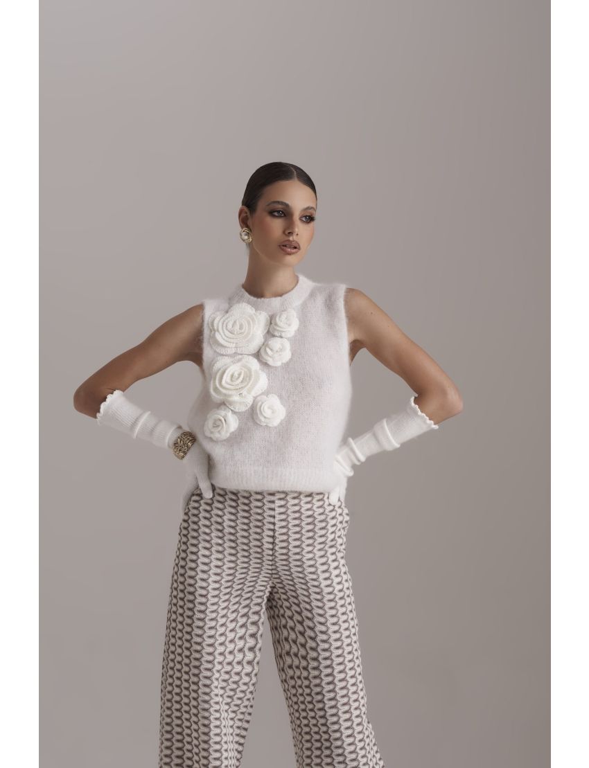 COLETE MALHA 4324008 FLOR