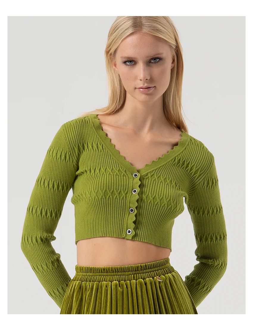 CROP CARDIGAN WT8018 SLIM