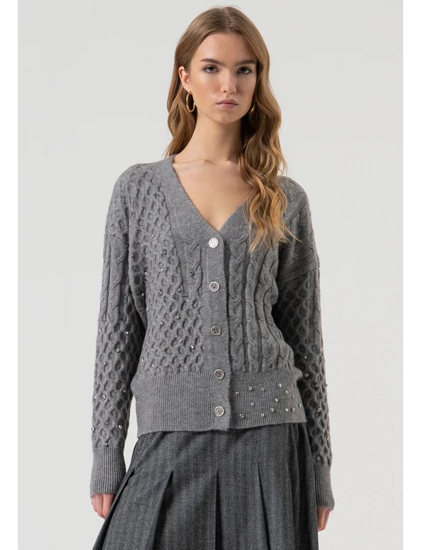 CARDIGAN WT8022 MALHA TRA