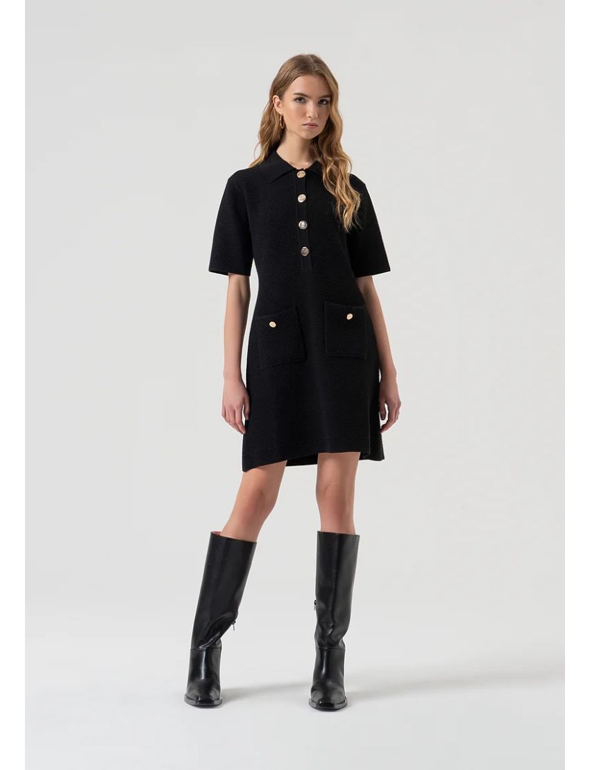 VESTIDO WD5005 MALHA TEXT