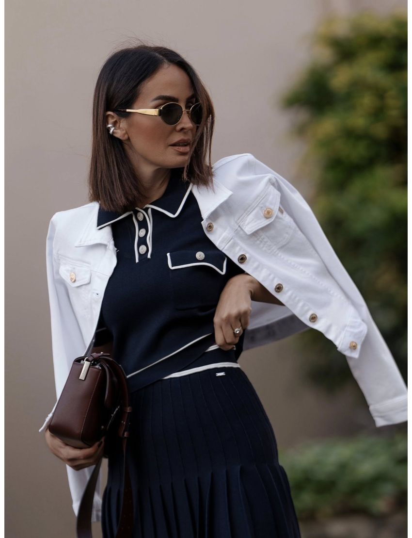 POLO CROP ST7016 MALHA FI