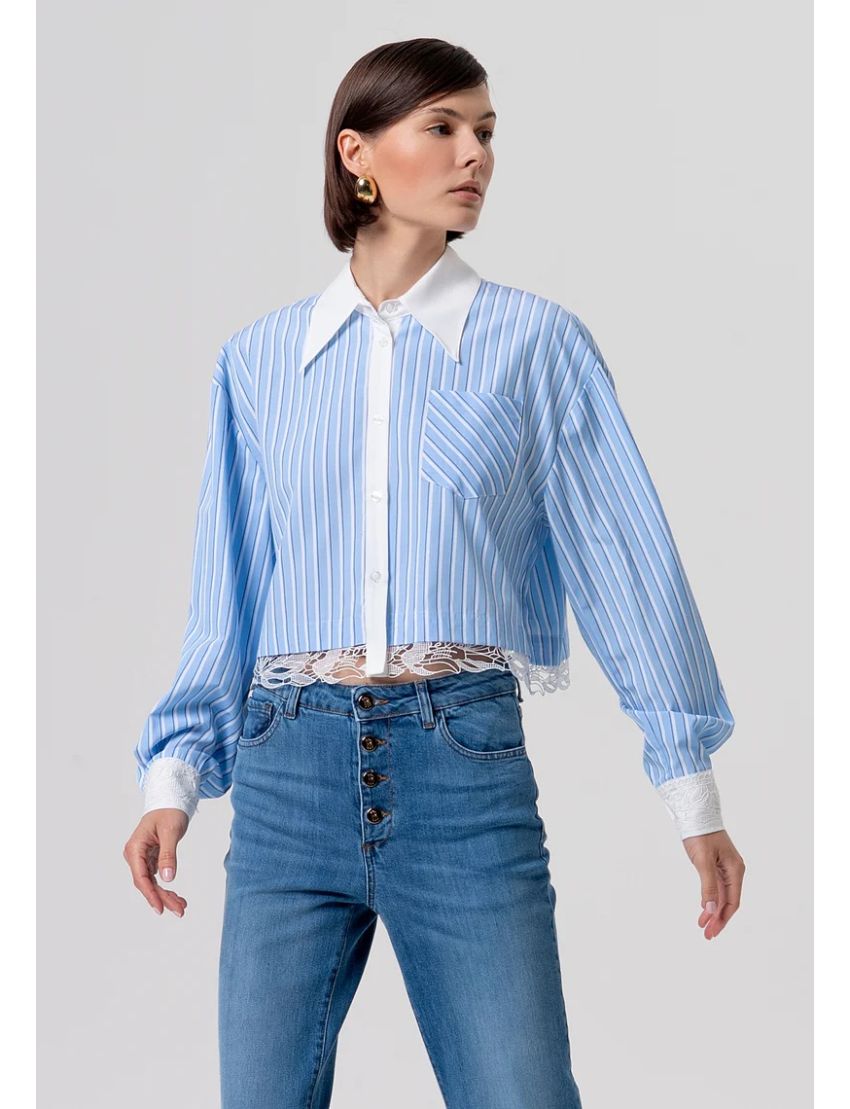 CAMISA CROP ST6007 RISCAS