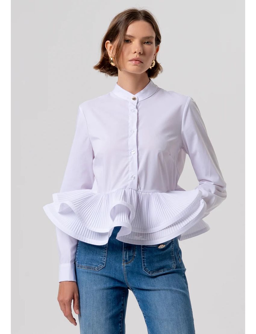 CAMISA ST6038 C/ PLISSÉ