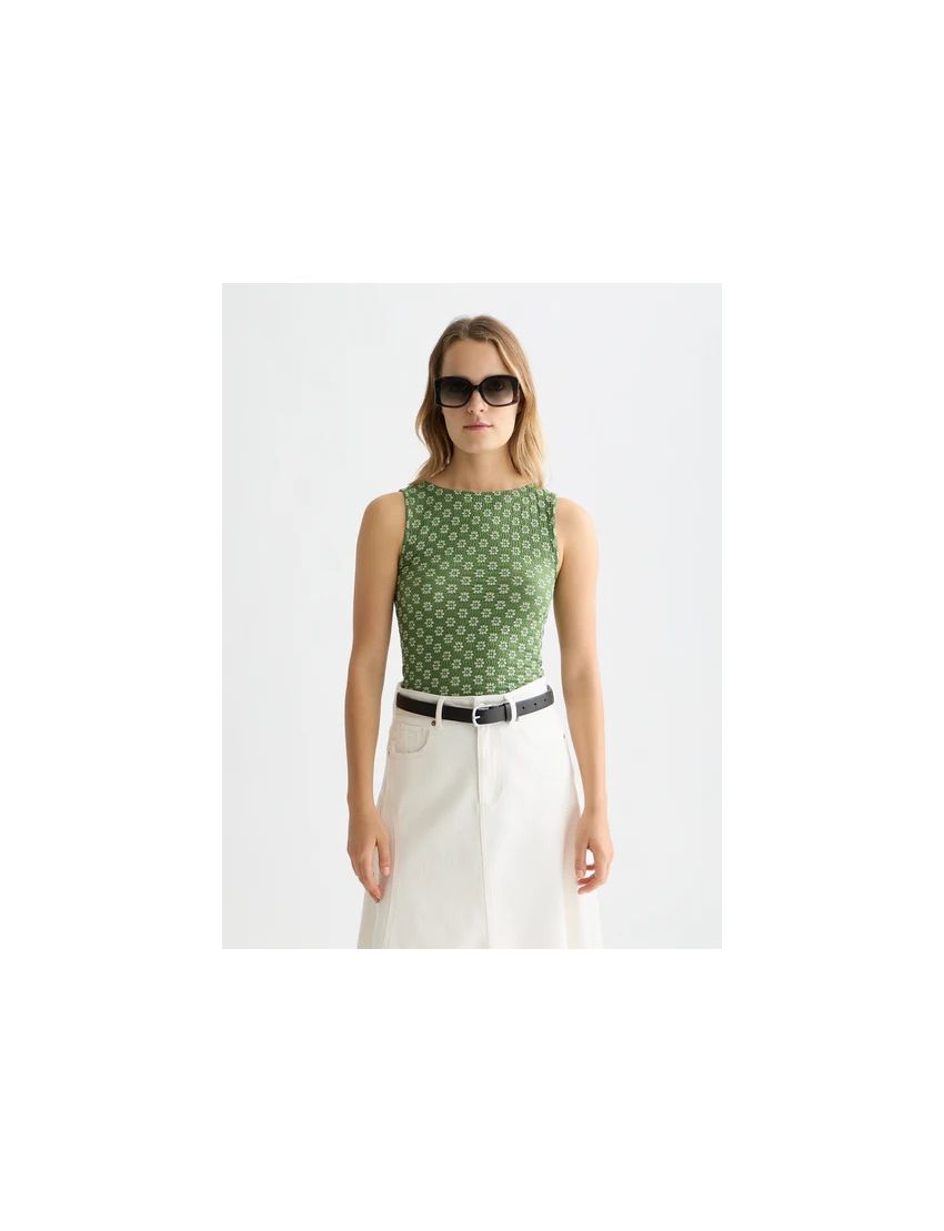 TOP 01275T MALHA PRINT FL