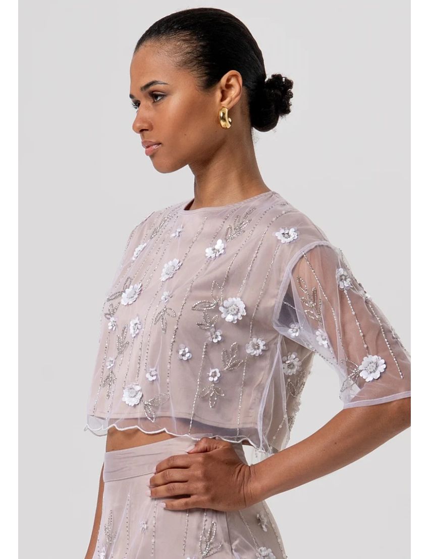 BLUSA CROP ST1006 TULE C