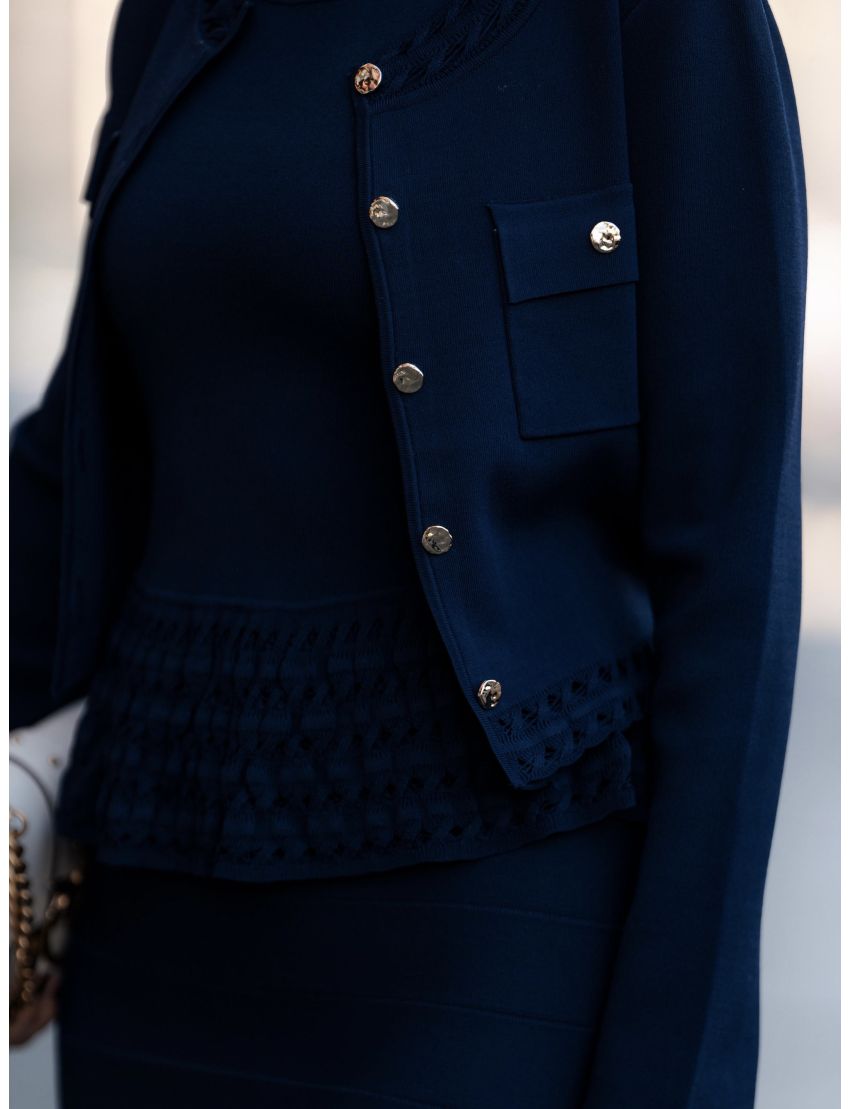 CARDIGAN ST8010 MALHA FIN