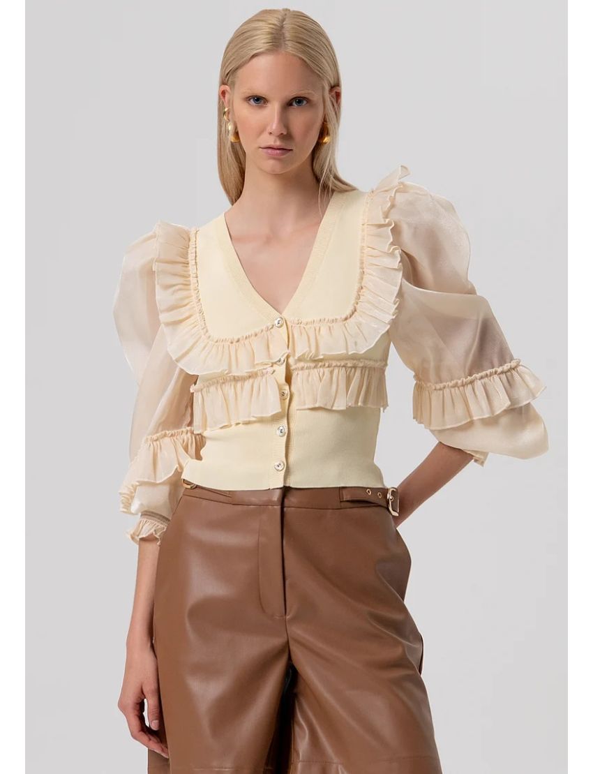 CARDIGAN ST8015 MALHA FIN