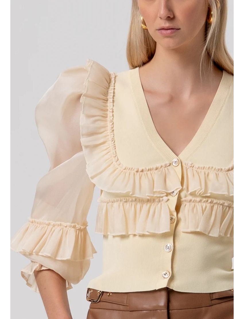 CARDIGAN ST8015 MALHA FIN