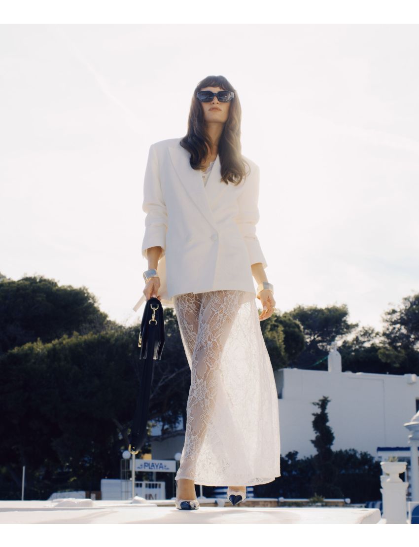 SAIA MIDI TRIXIE RENDADA