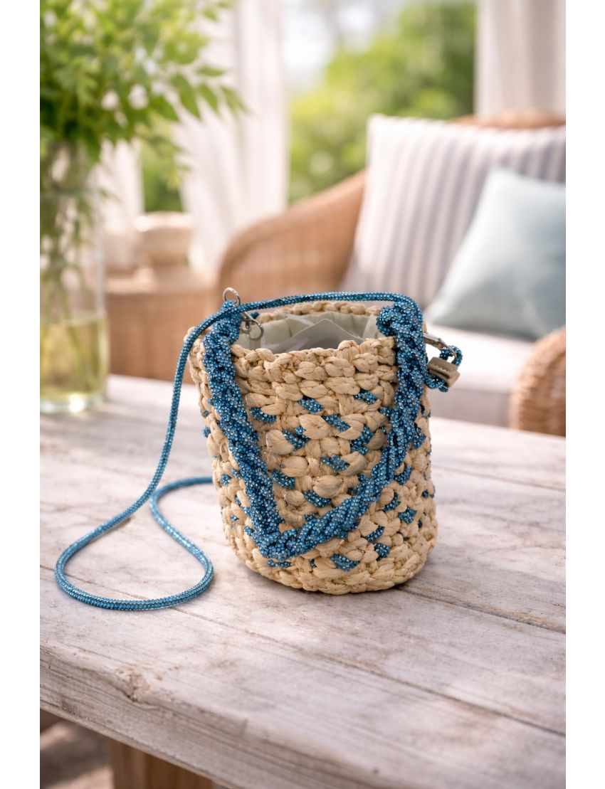 BUCKET BAG 8023013 RAFFIA