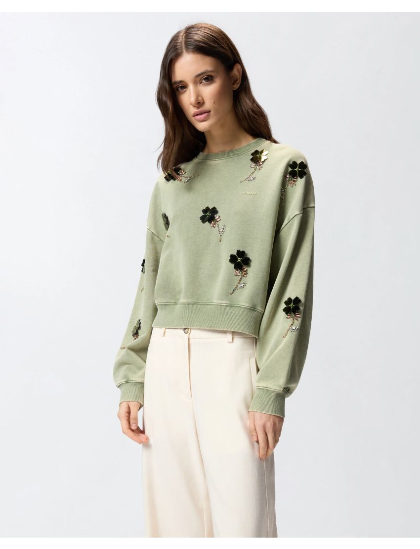 SWEATSHIRT CROP 106302 C/