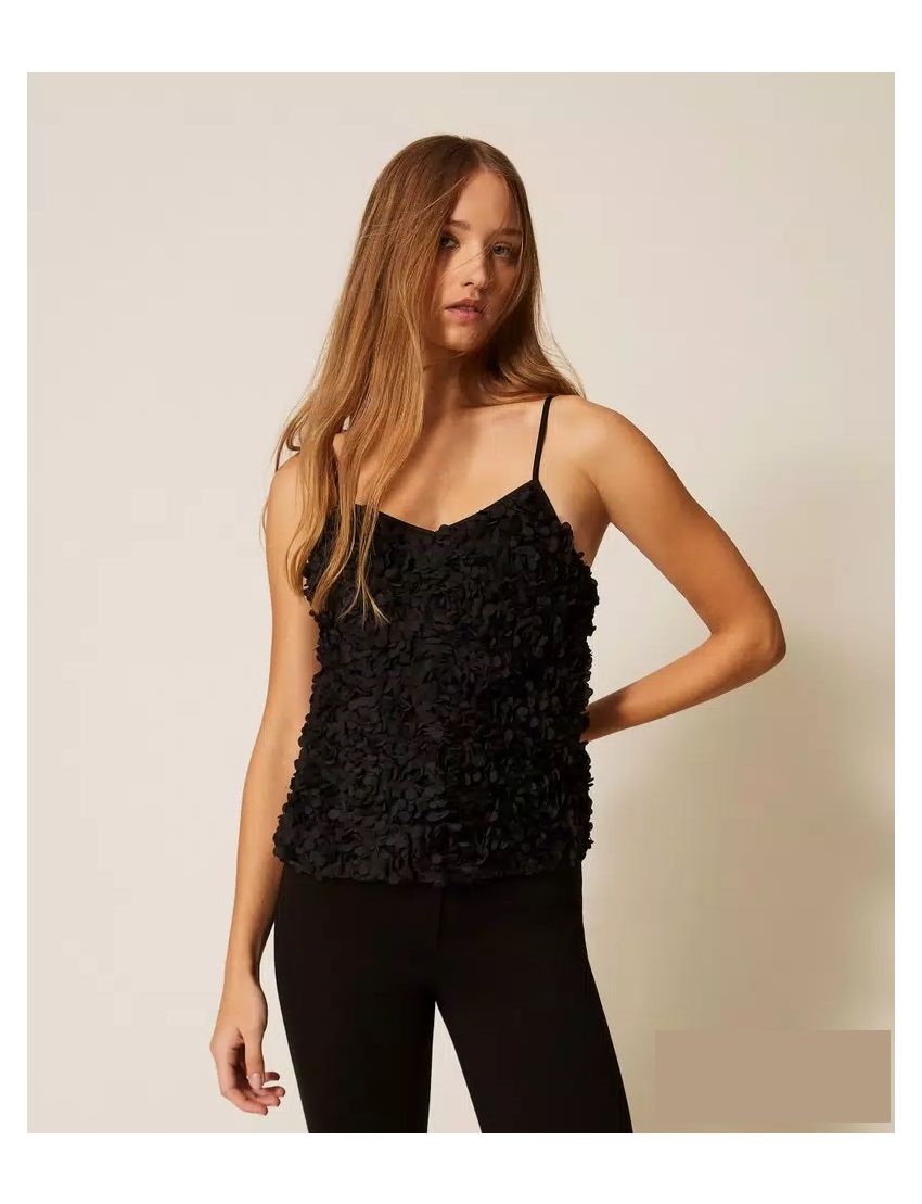 TOP AP2235 TULE C/ FLORES