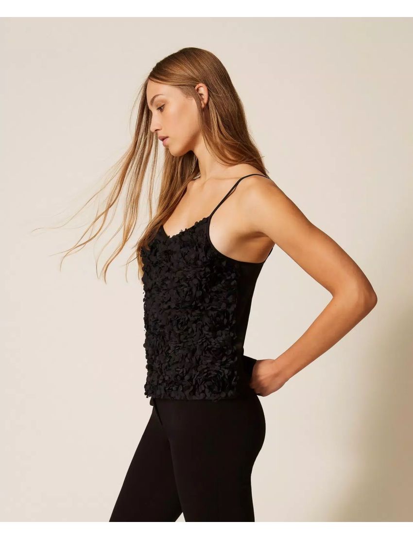 TOP AP2235 TULE C/ FLORES