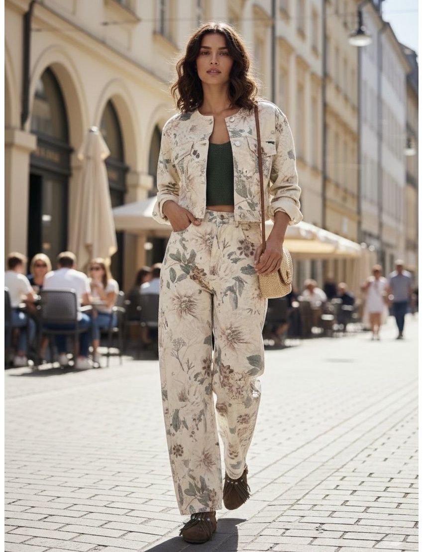 CASACO DENIM 217834 FLORA