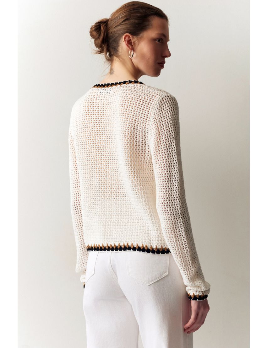 CARDIGAN 215004 MALHA CRO