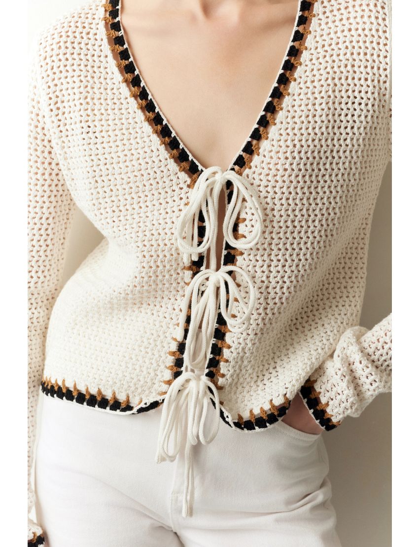 CARDIGAN 215004 MALHA CRO