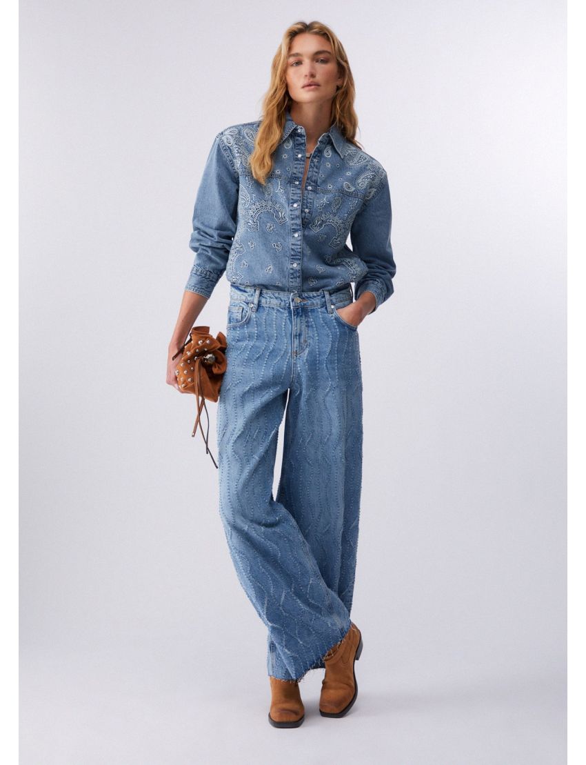 CALÇAS DENIM UA6195 FLARE