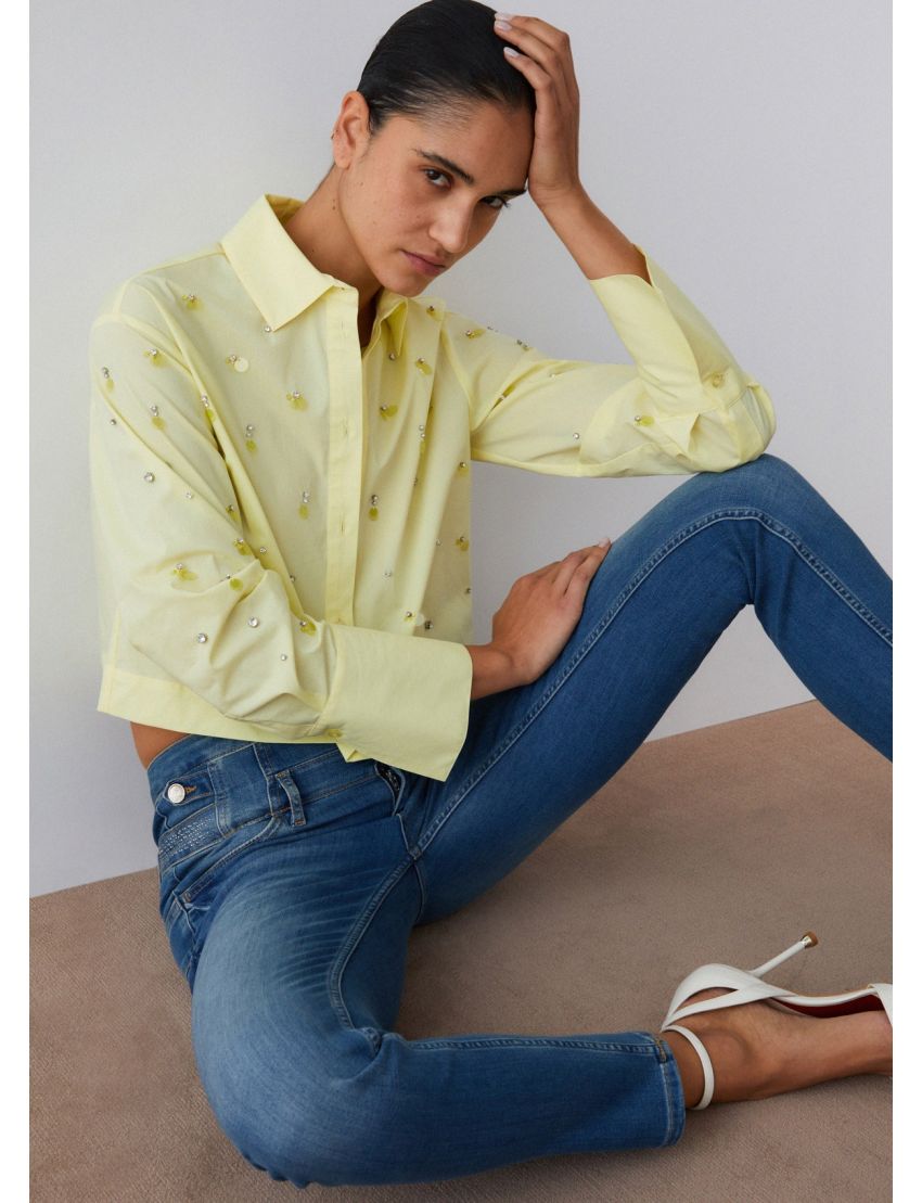 CAMISA CROP WA6173 C/ PED