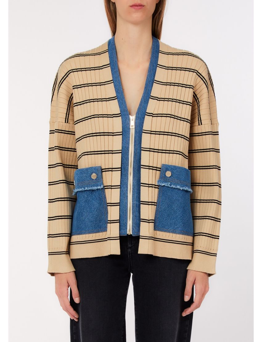 CARDIGAN WA6335 RISCAS C/