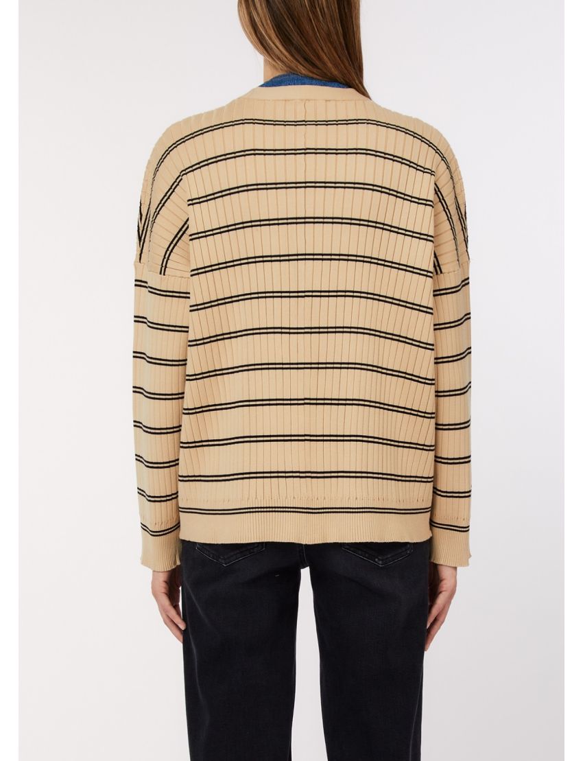 CARDIGAN WA6335 RISCAS C/