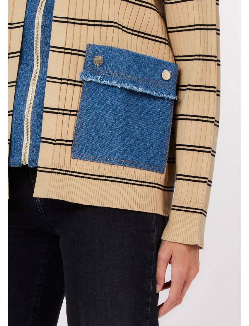 CARDIGAN WA6335 RISCAS C/