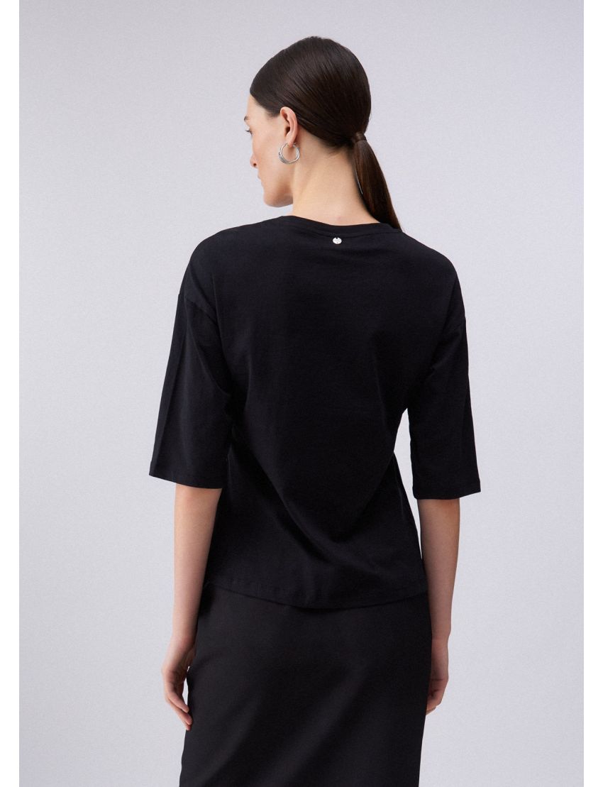 T-SHIRT WA6128 C/ APLIQUE