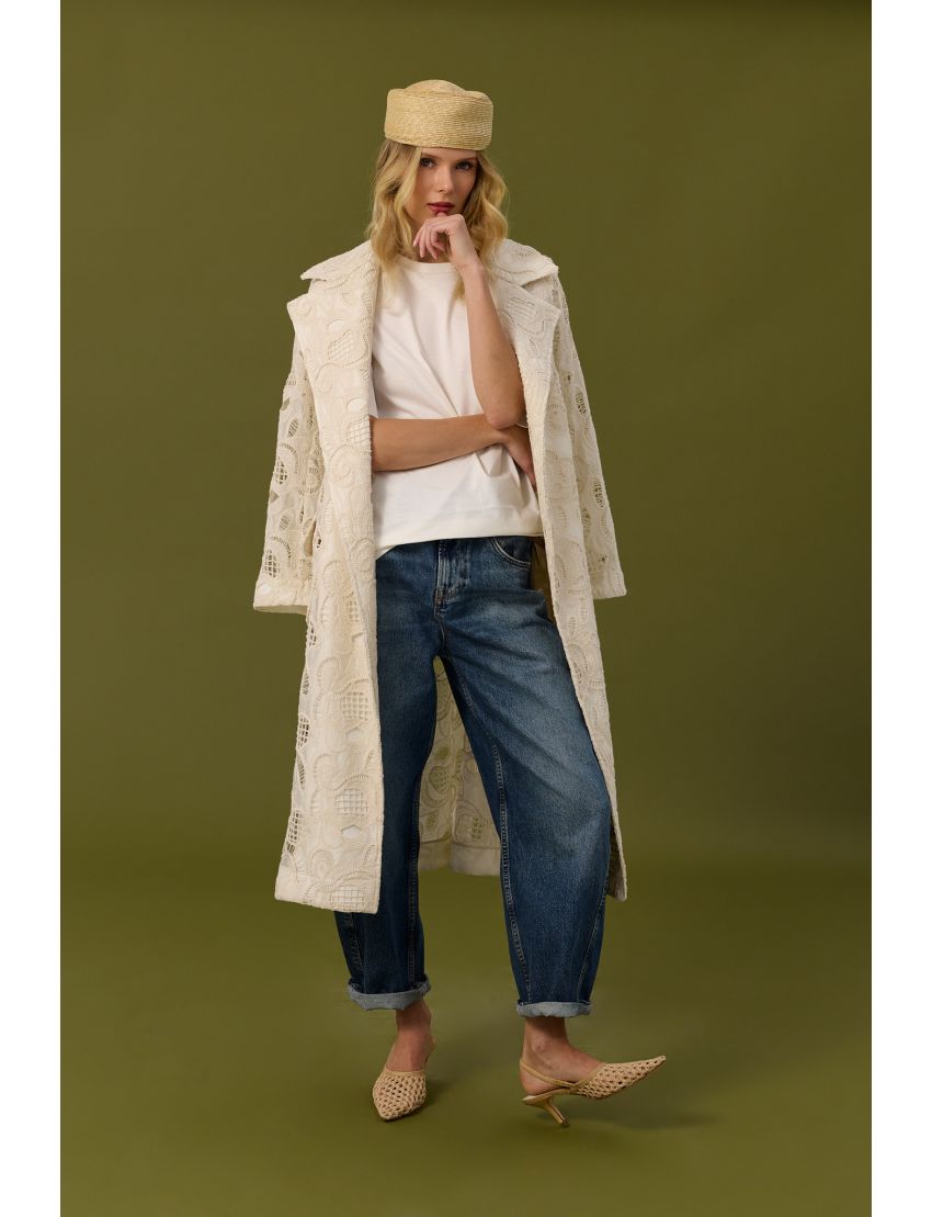 TRENCH 6306 RENDA CROCHET