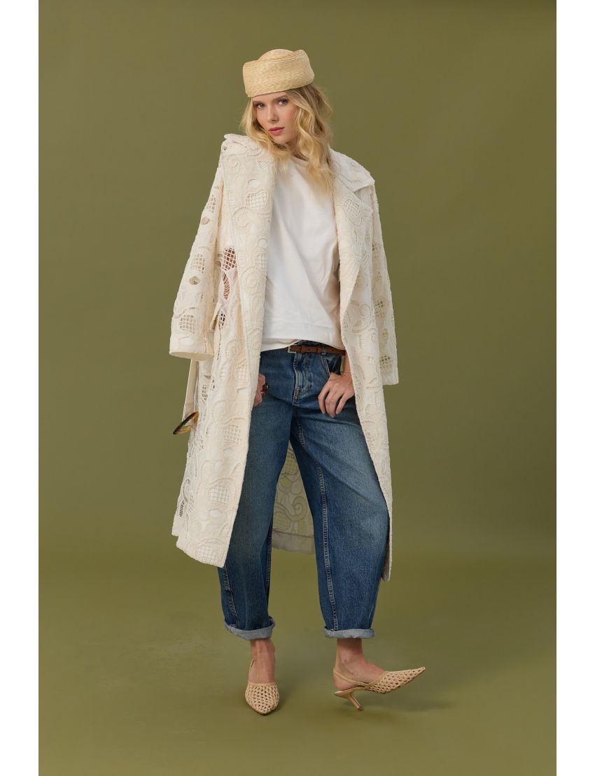 TRENCH 6306 RENDA CROCHET
