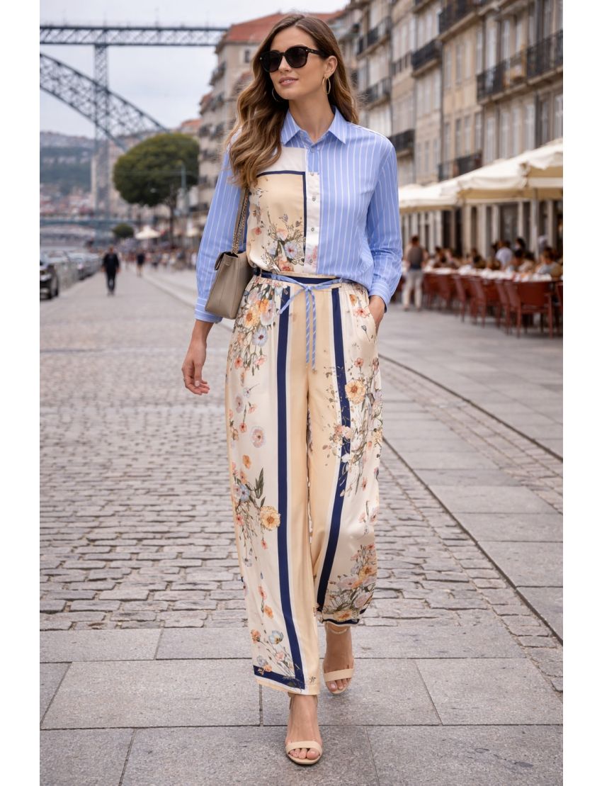 CAMISA WA6383 FLORAL E RI